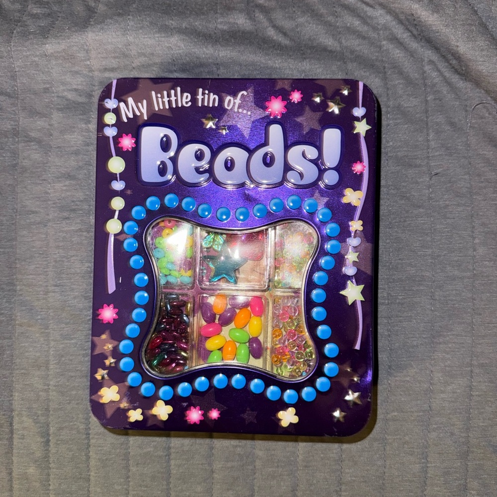 My Little Tin of Beads - Purple